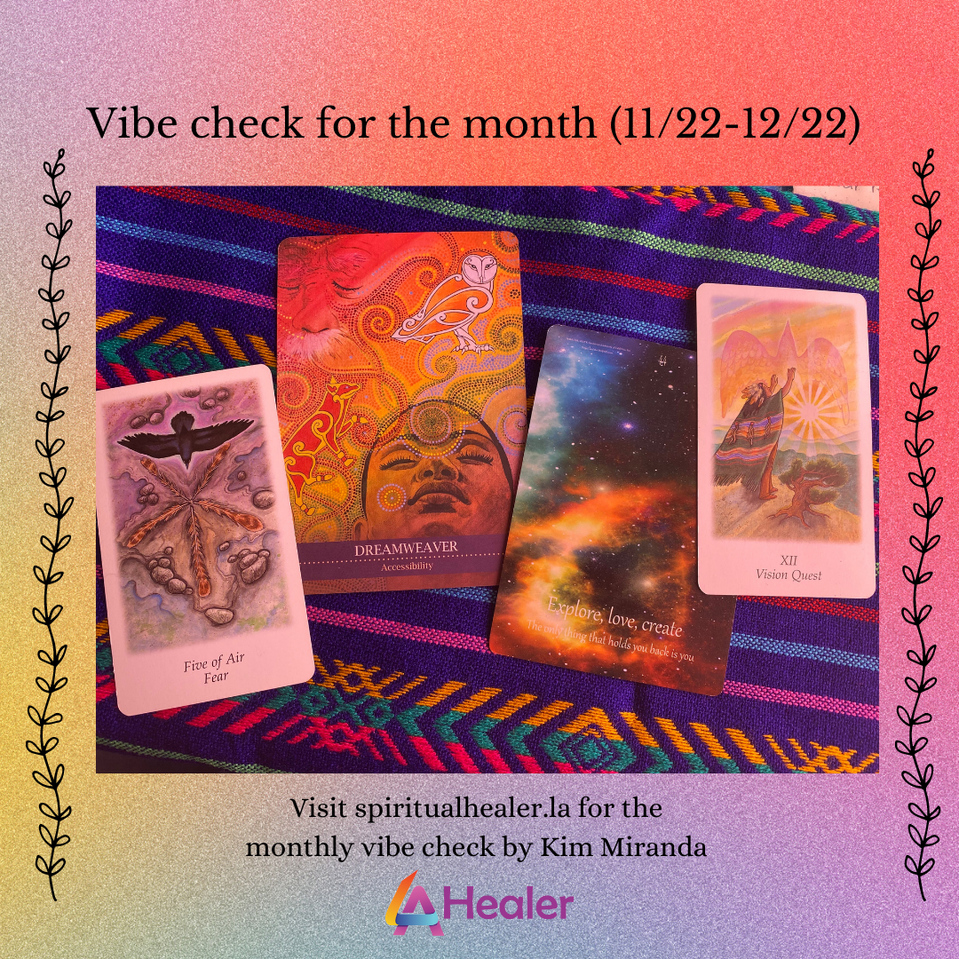 Vibe Check for November 22nd-December 22nd